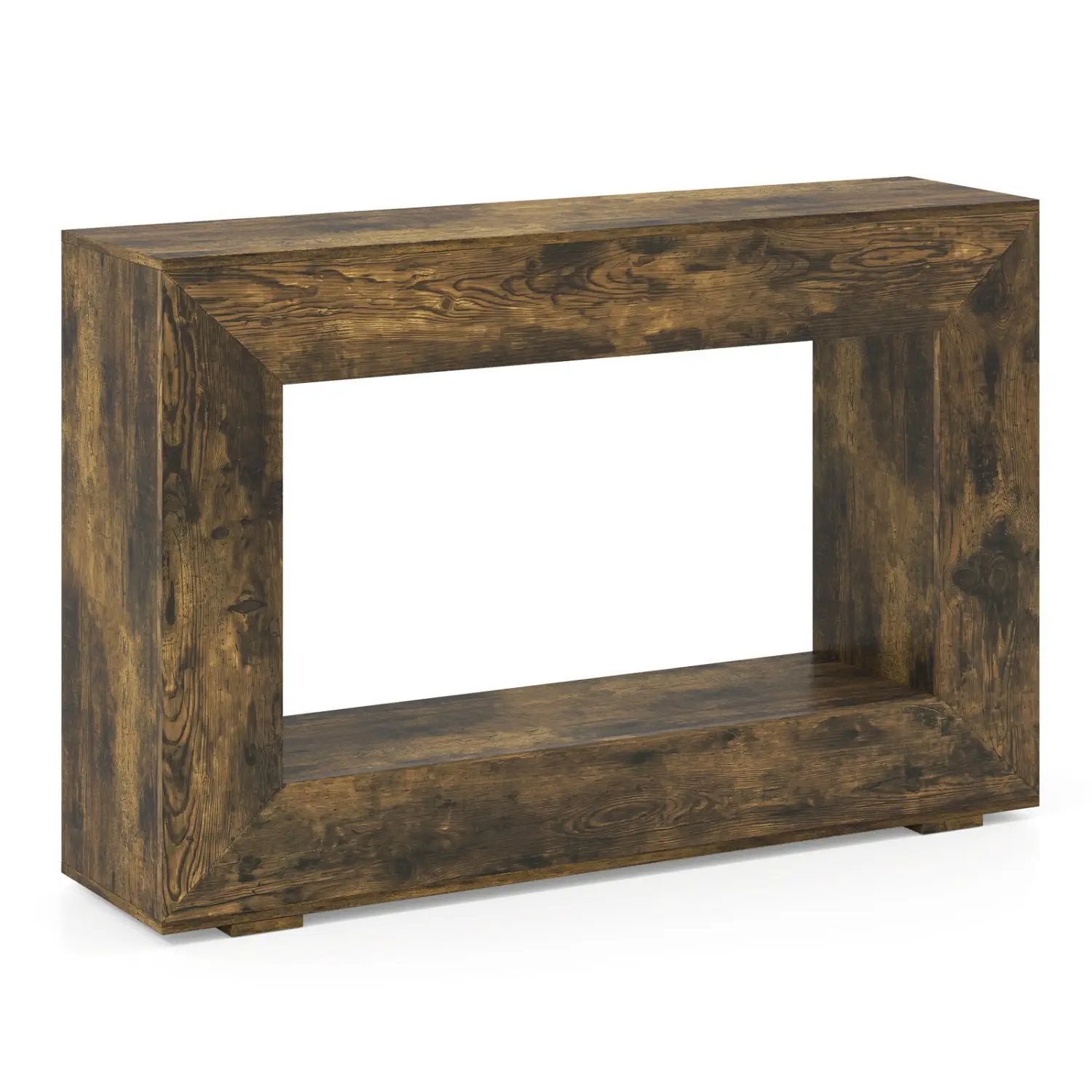 47" Farmhouse Console Table with 2-Tier Storage Shelf by DirectDeals