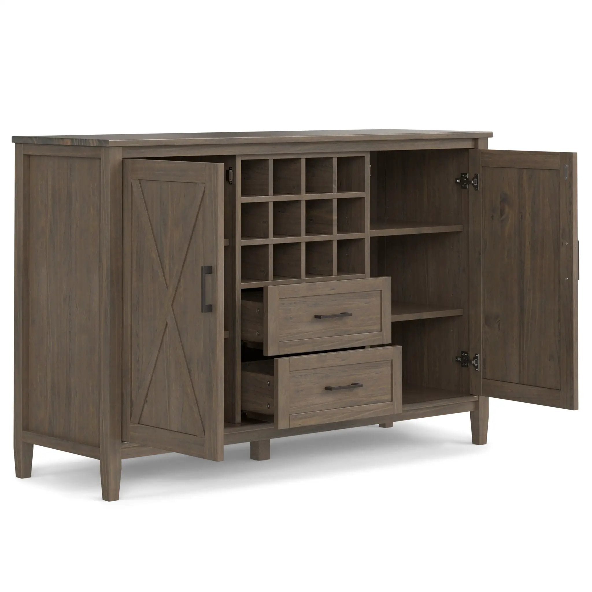 Ela - Sideboard With Wine Storage - Smoky Brown by HouseOfZazla