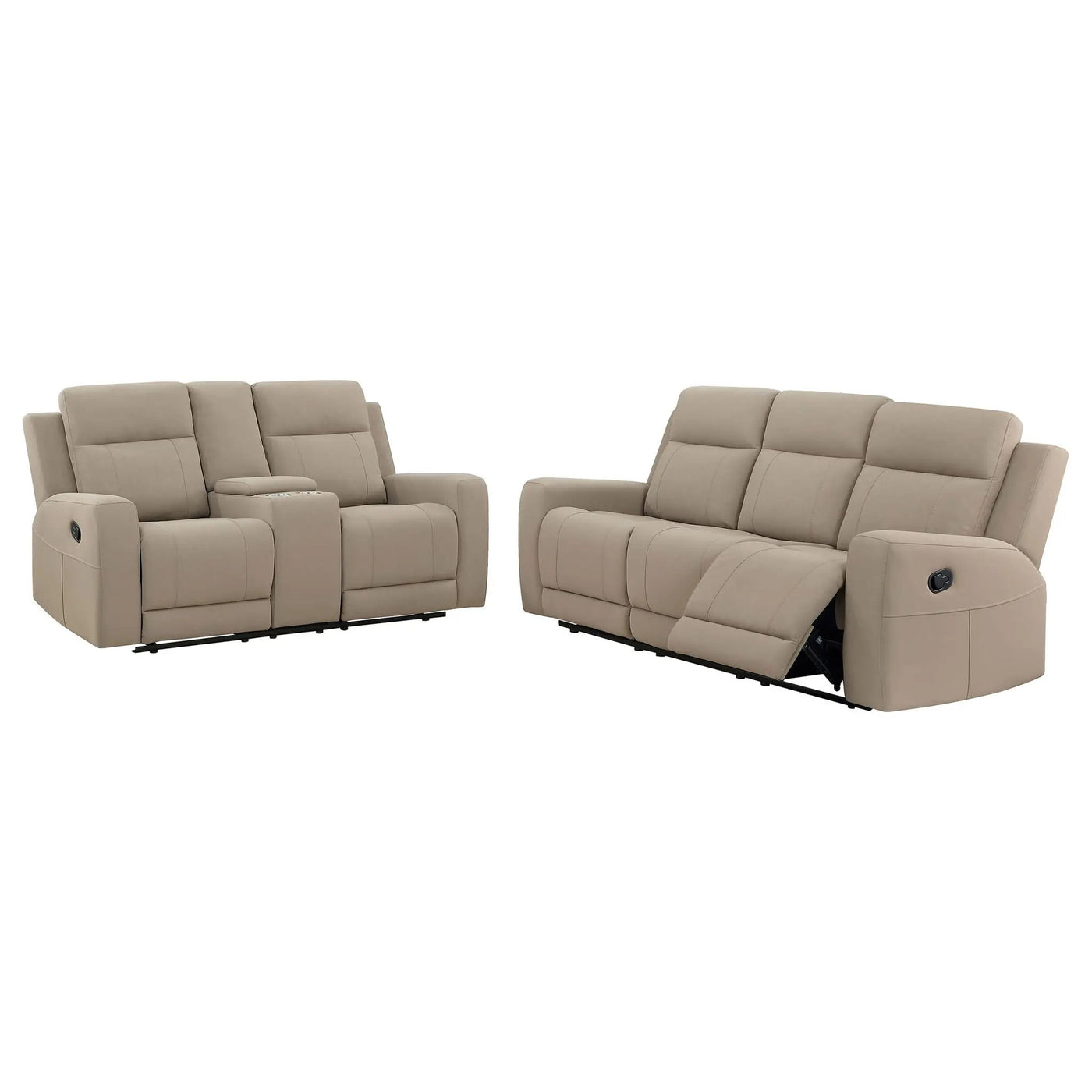 Slater - 2 Piece Reclining Sofa Set With Manual Recline by HouseOfZazla
