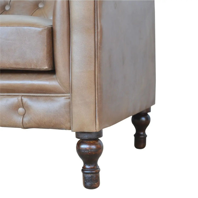 Buffalo - Chesterfield Sofa - Brown by HouseOfZazla