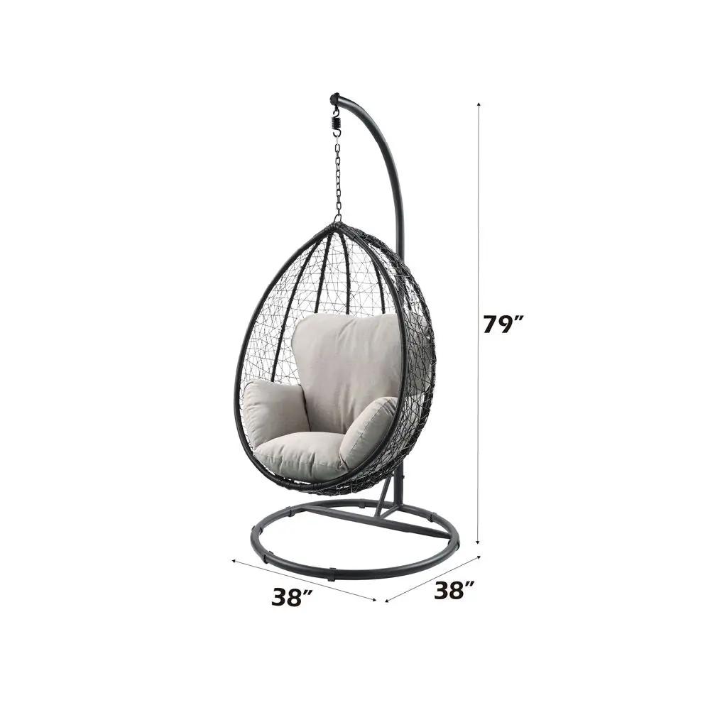 Simona - Patio Swing Chair with Stand by Unique Piece Furniture