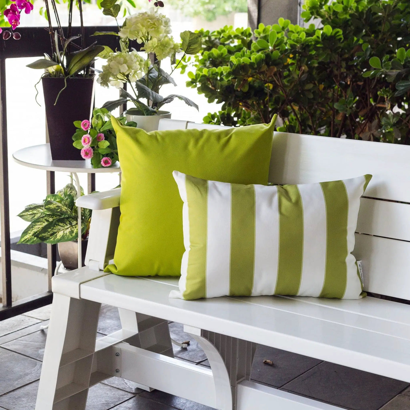 Horizon Stripe Pillow Outdoor & Indoor by Unique Piece Furniture