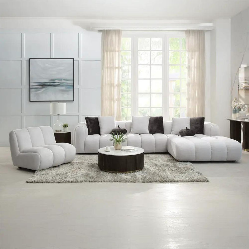 Manilla - Chair - Ivory White Linen by Unique Piece Furniture