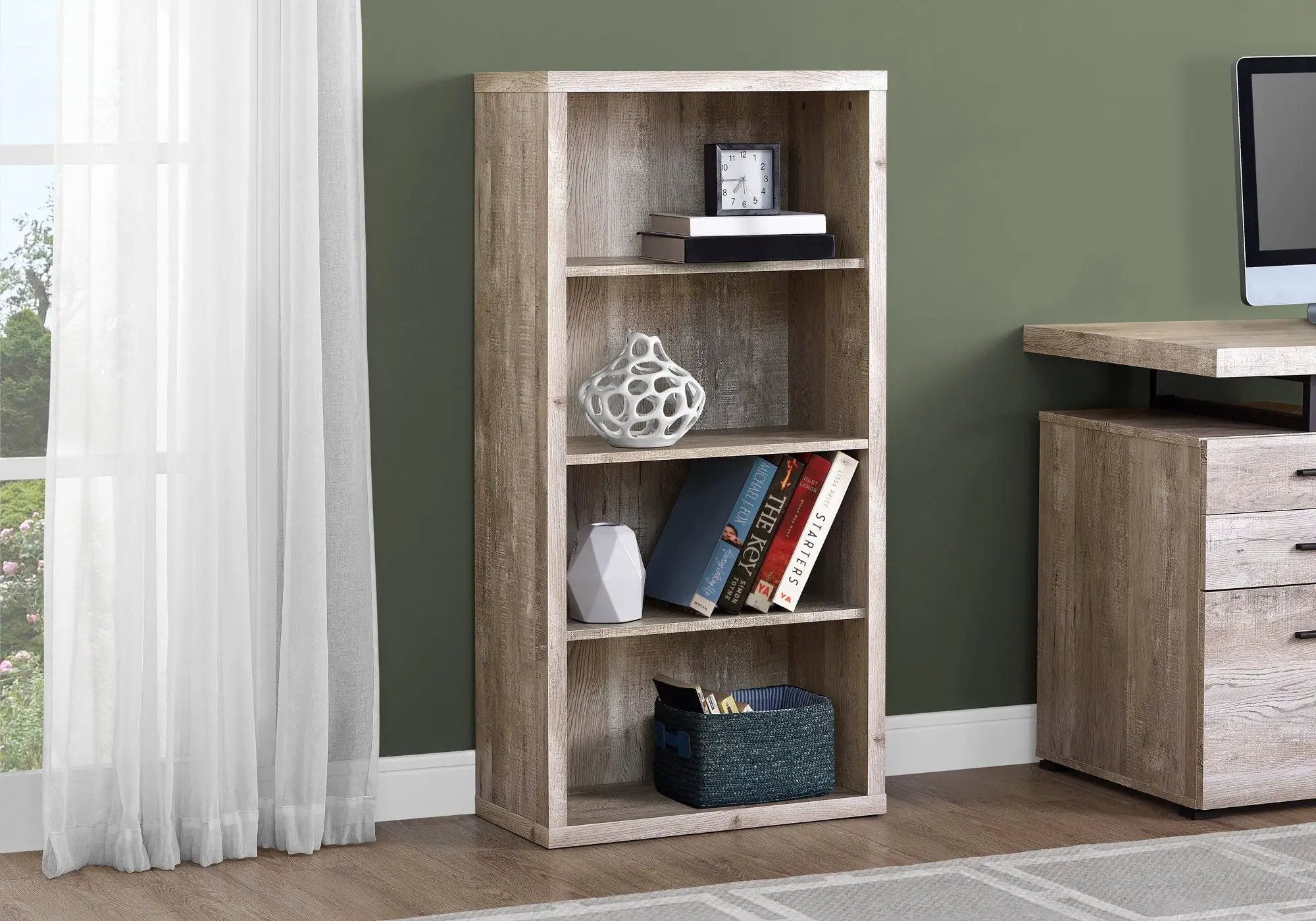 5 Tier For Office Bookshelf, Bookcase, Etagere, Contemporary & Modern by Unique Piece Furniture