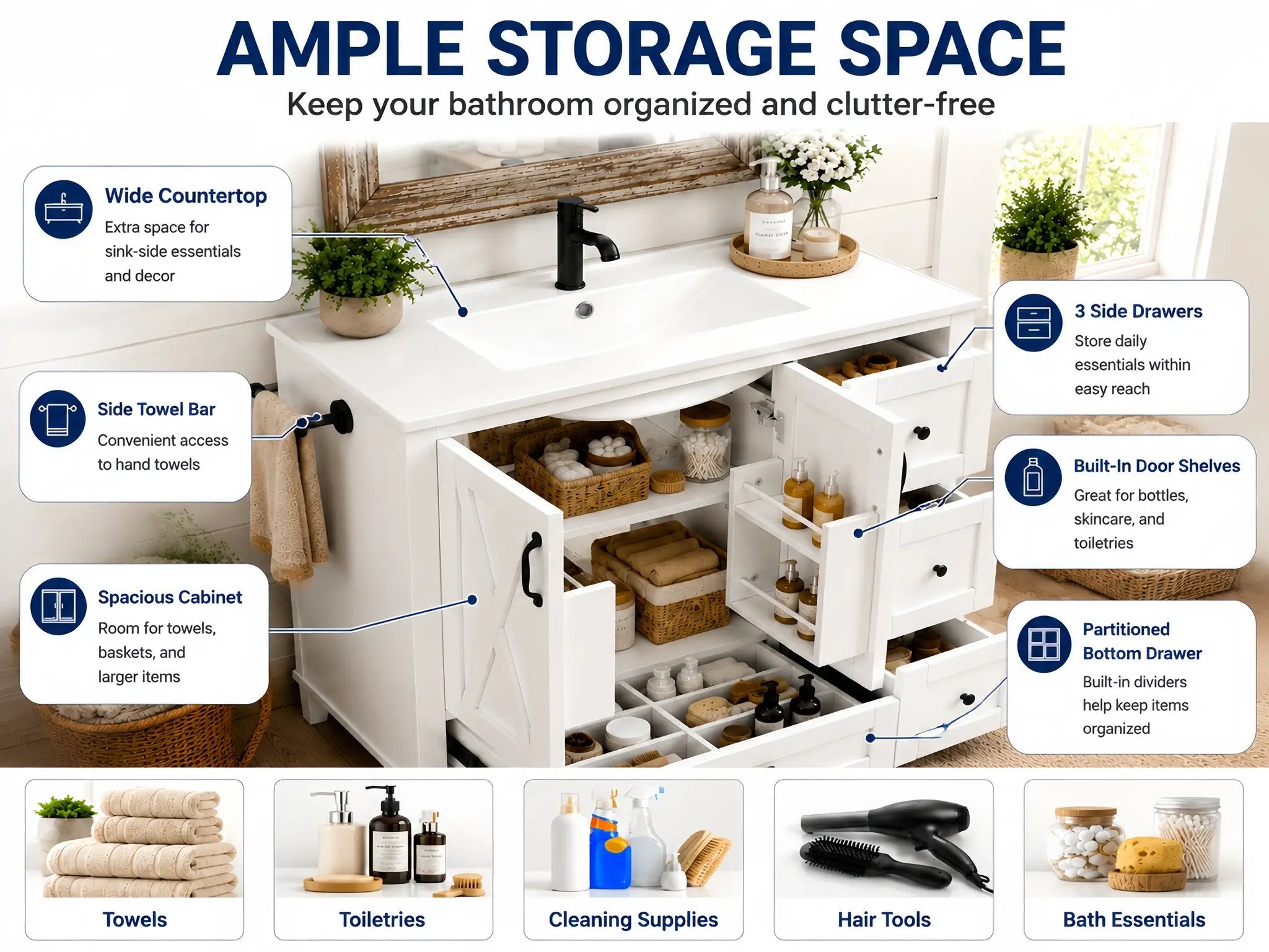 36 Inch Bathroom Vanity by HouseOfZazla