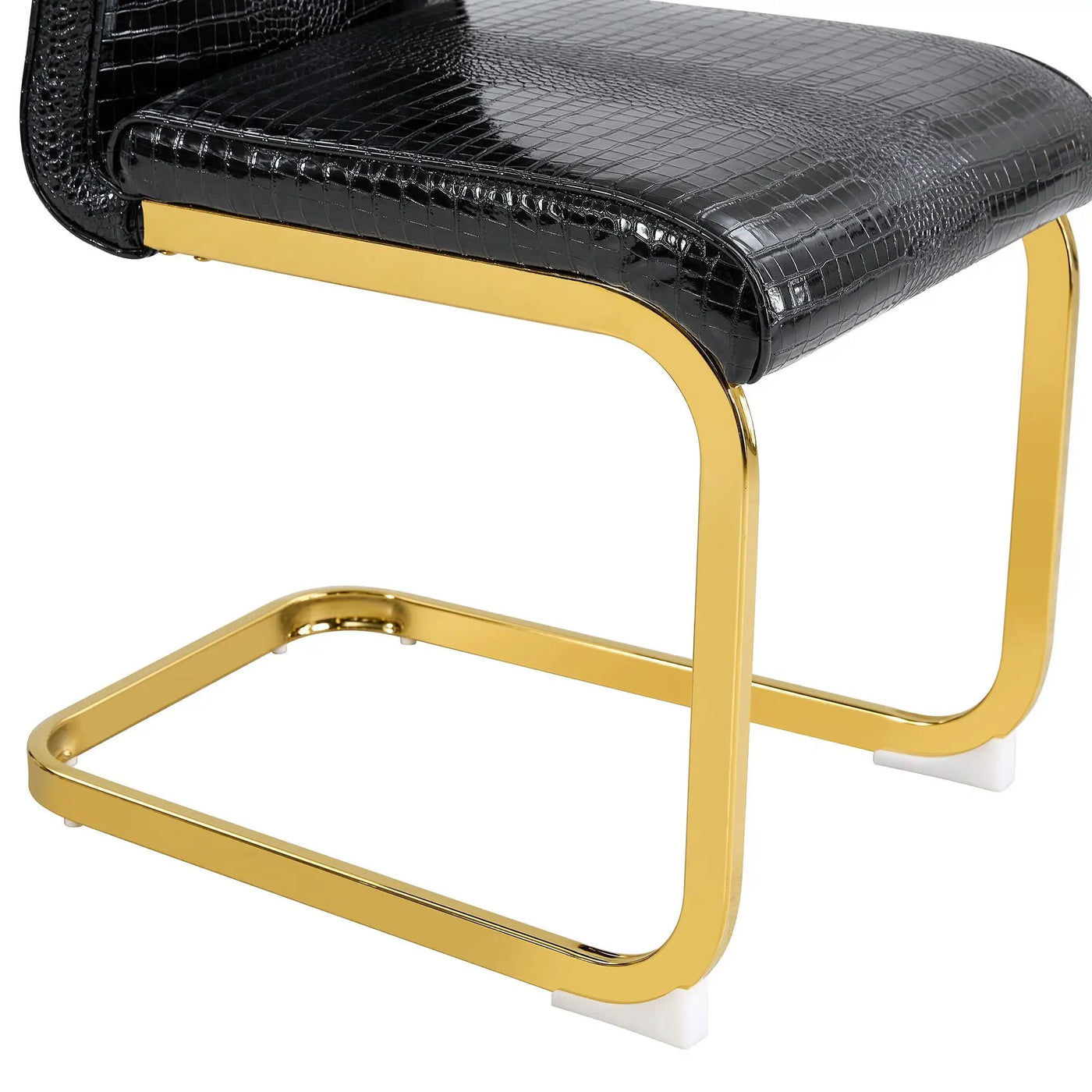 Elegant Design Alligator Skin Upholstered Dining Chairs by HouseOfZazla