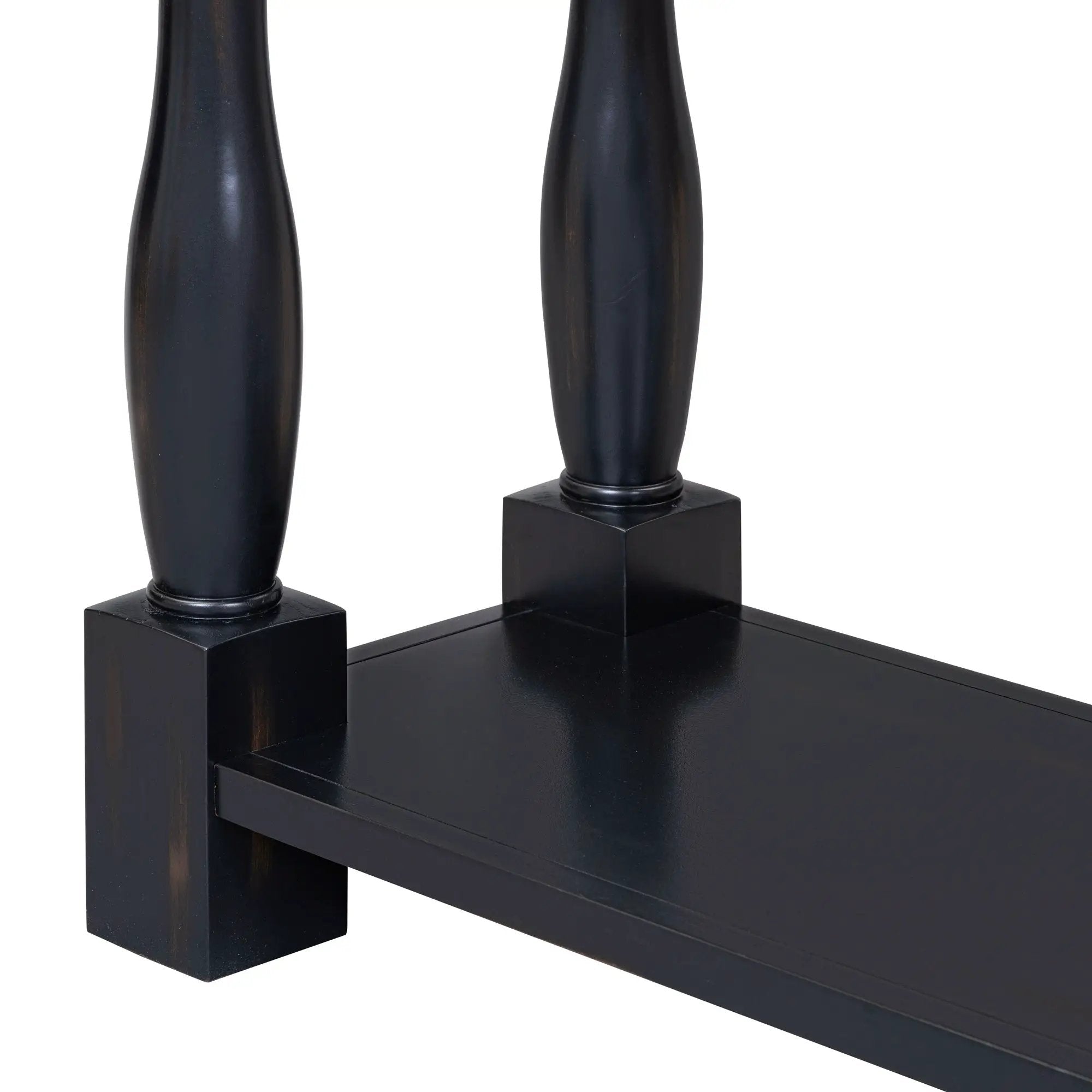 TREXM 63" Long Console Table with Drawers and Shelf by HouseOfZazla