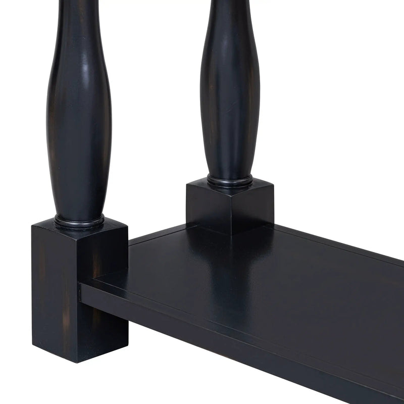 TREXM 63" Long Console Table with Drawers and Shelf by HouseOfZazla