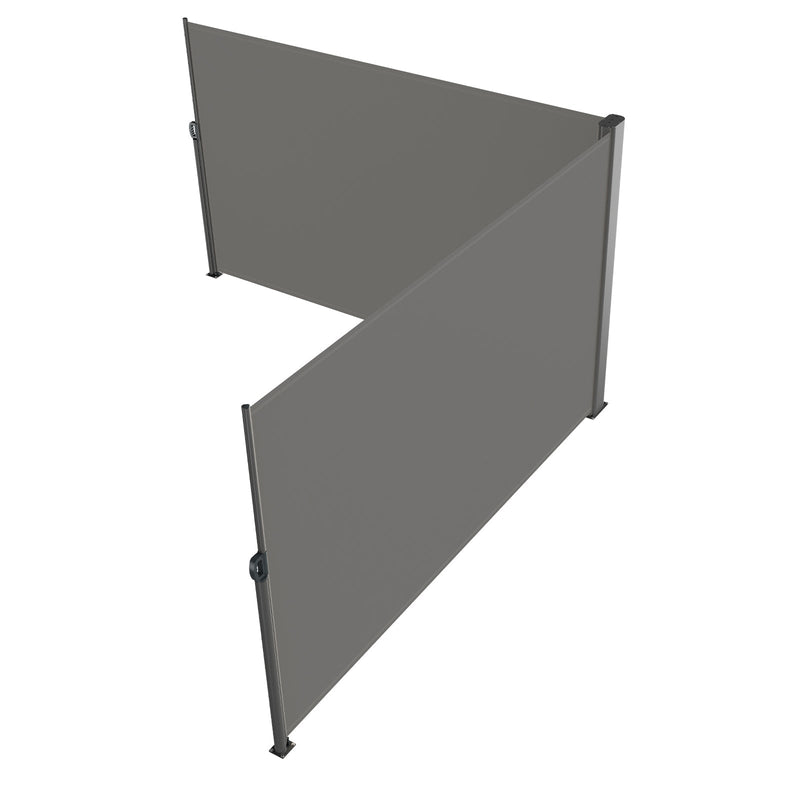 Retractable Side Awning 71" x 236" Full Aluminum Rust-Proof Patio Screen by HouseOfZazla