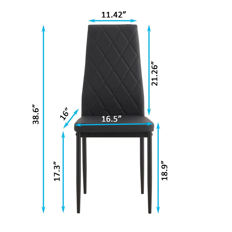 Modern Dining Chair With Diamond Design by Unique Piece Furniture