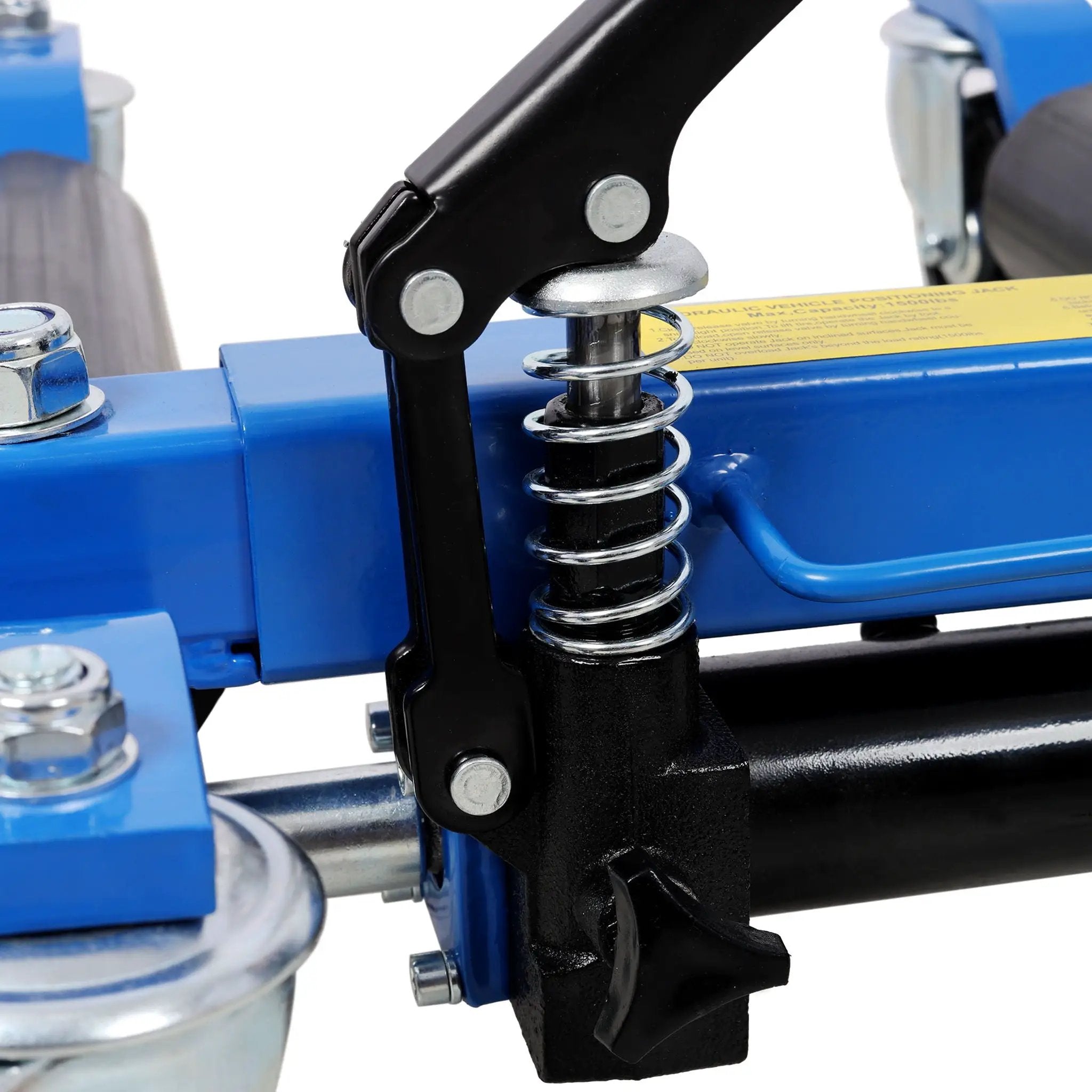 Hydraulic Car Wheel Dolly (Set of 2) With Foot Pedal Lift, 1, 500Lbs Capacity - Black / Blue by HouseOfZazla