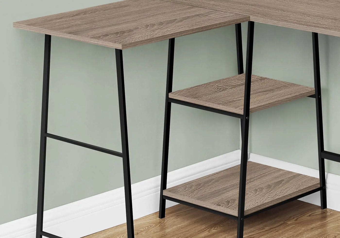 Computer Desk, Home Office, Corner, Storage Shelves, L Shape, Work, Laptop, Contemporary, Modern by Unique Piece Furniture