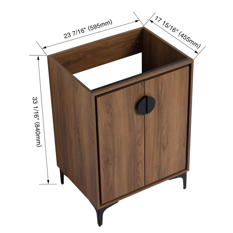 Modern Bathroom Vanity Storage Cabinet With Soft Closing Doors And Engineered Wood Construction by Unique Piece Furniture