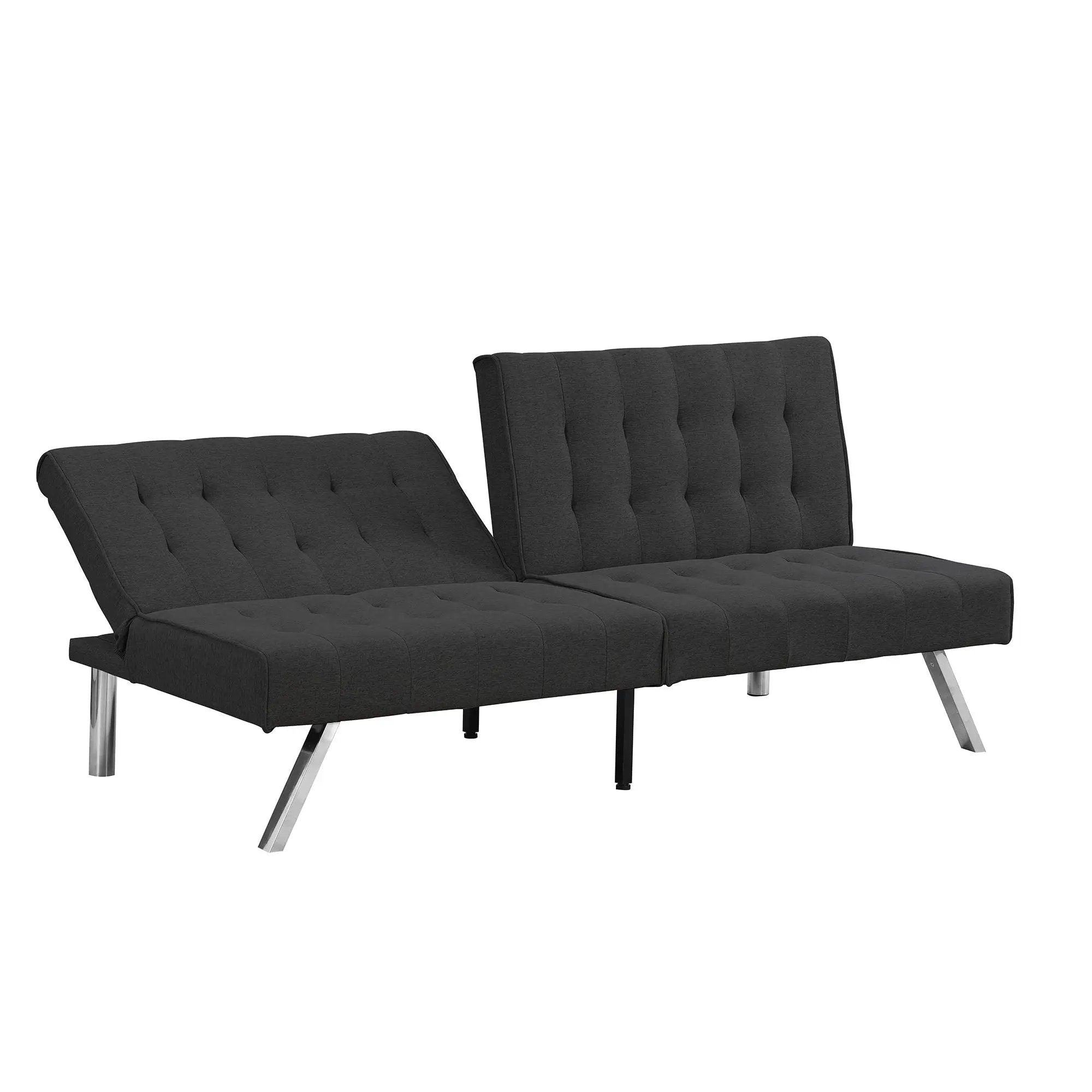 Modern Sofa Bed With Wood Frame And Stainless Legs by Unique Piece Furniture