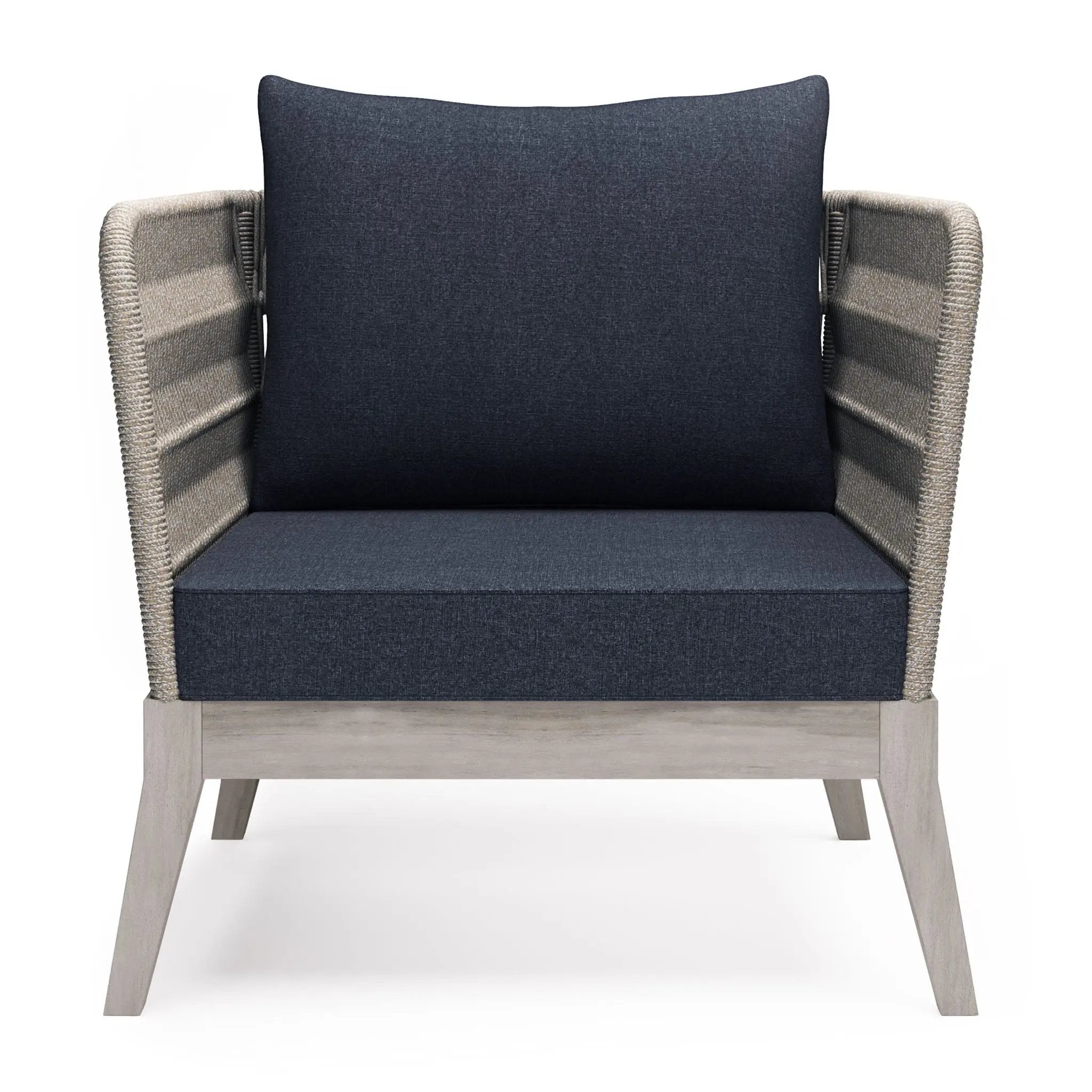 Santiago - Outdoor Conversation Chair - Slate Gray by HouseOfZazla
