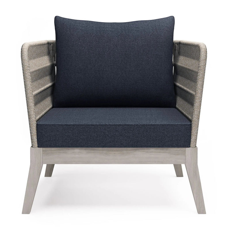 Santiago - Outdoor Conversation Chair - Slate Gray by Unique Piece Furniture