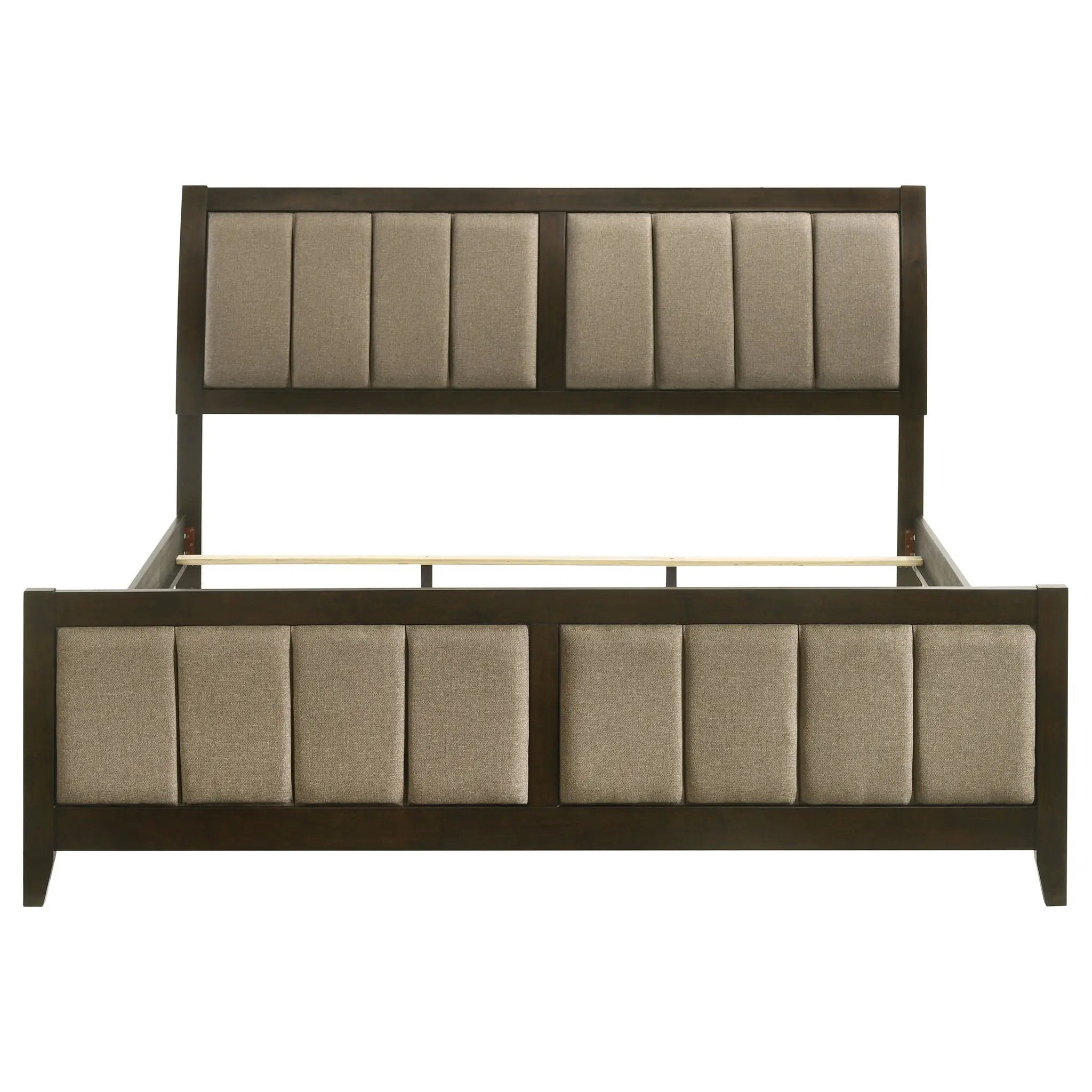 Wilkes 51-inch Upholstered California King Bed Dark Cocoa by Unique Piece Furniture