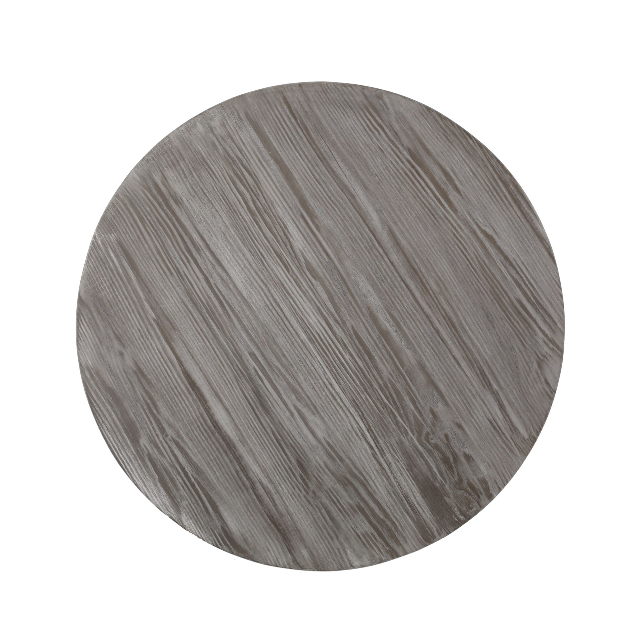Coffee Table With Wood Patterned Tabletop And Iron Frame - Gray by HouseOfZazla