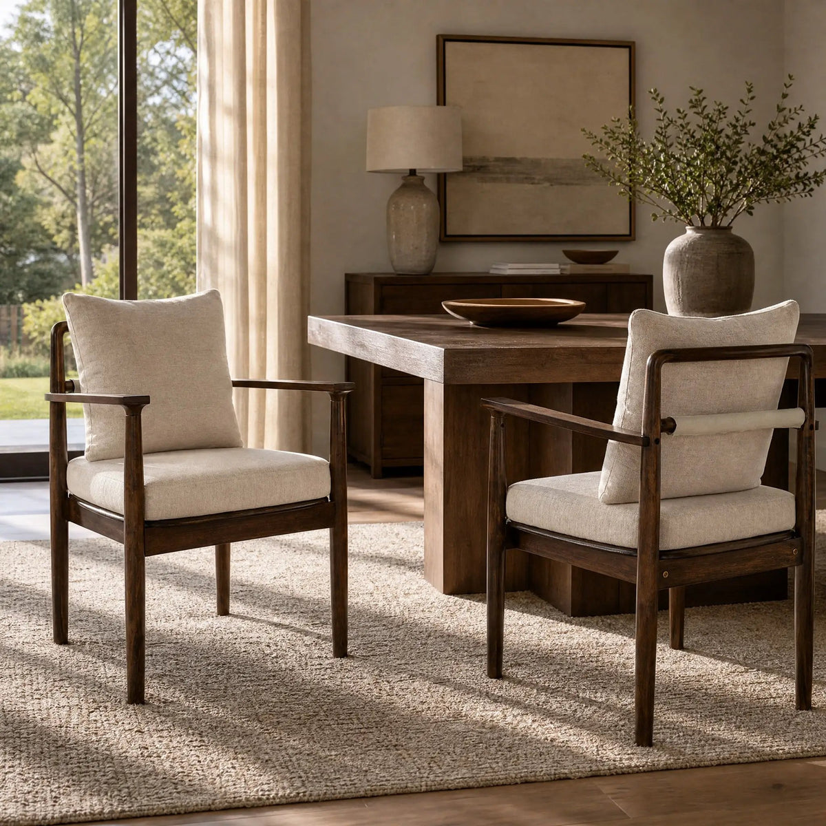 Mid-Century Modern Dining Chairs Set of 2 by HouseOfZazla