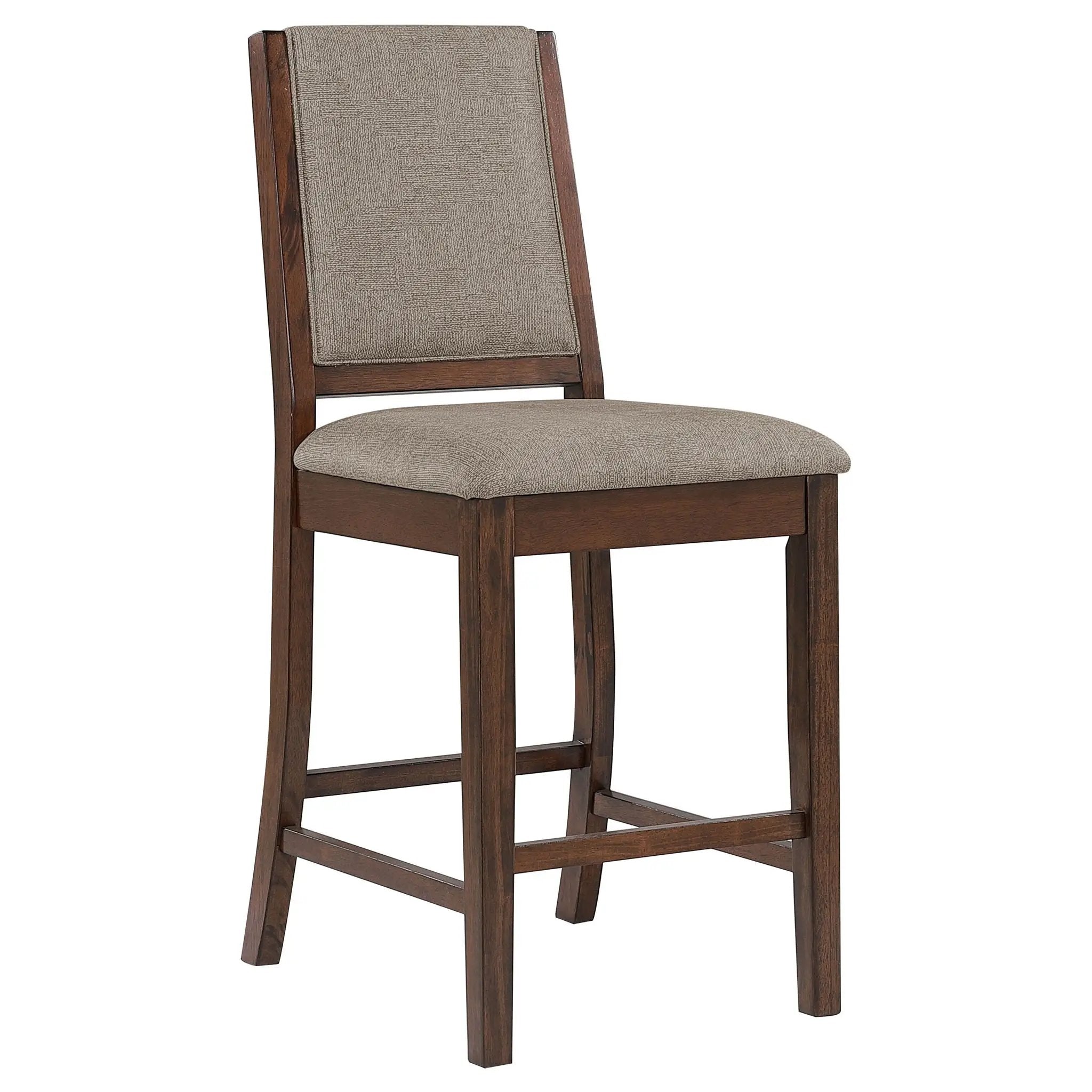 Allen - Upholstered Counter Chair (Set of 2) - Oak by HouseOfZazla