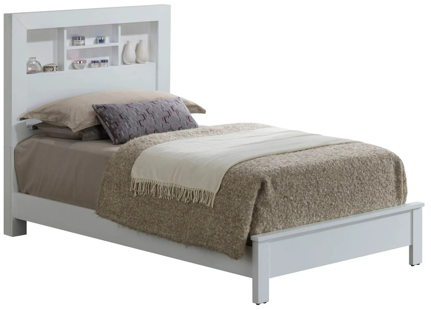 Bed With Transitional Design Stylish by HouseOfZazla