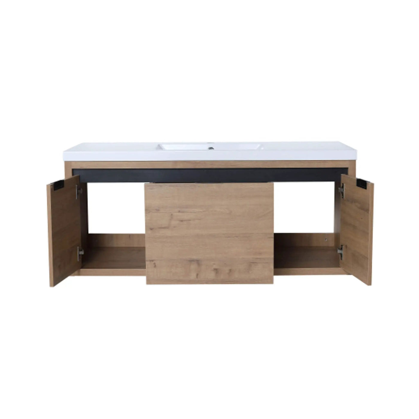 Floating Bathroom Vanity With Resin Sink Soft Close Doors (SAK82560) by SAKSBY WHOLESALE