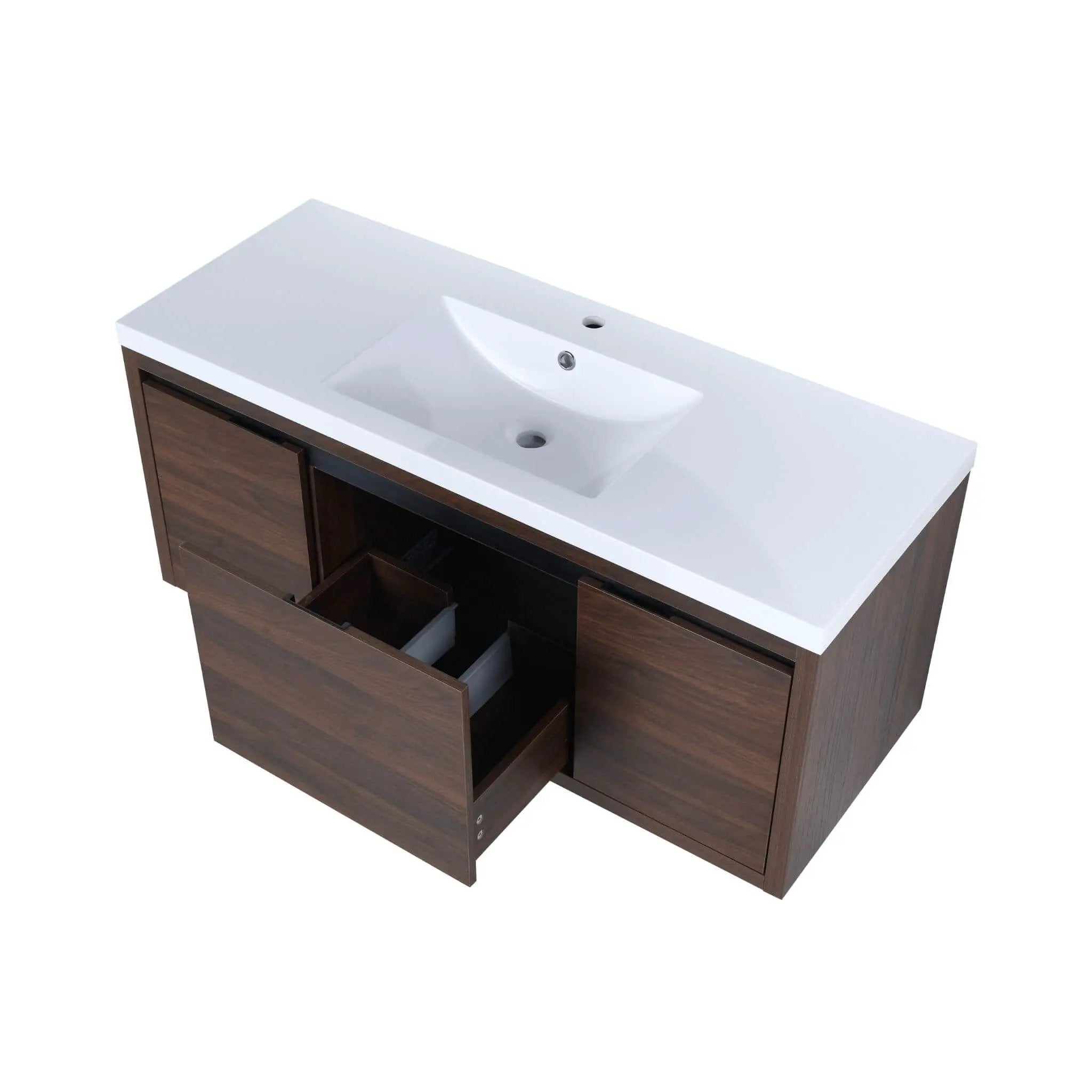 Nuvia Floating Bathroom Vanity With Resin Sink Soft Close Doors (SAK82560) by SAKSBY WHOLESALE