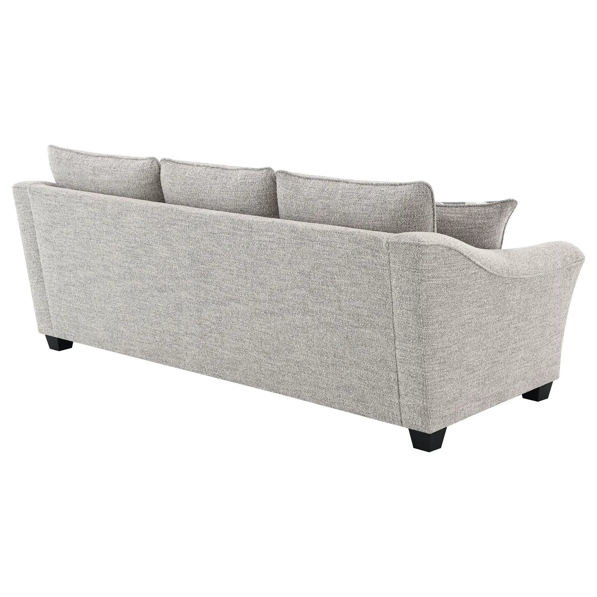 Tomkins Boucle Upholstered Sofa Light Grey by Unique Piece Furniture