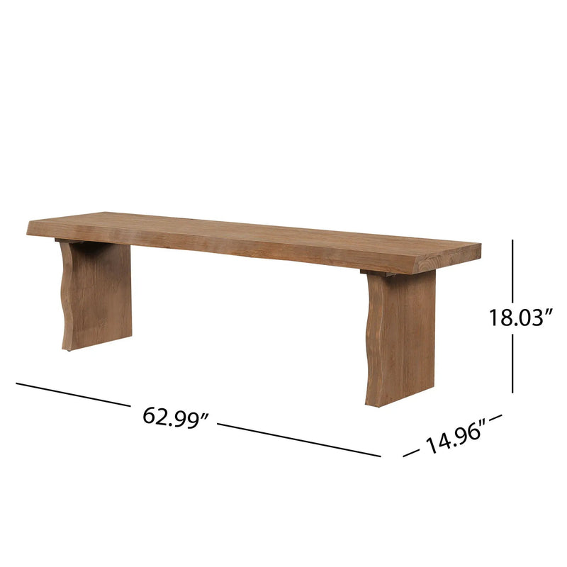 Indoor Dining Bench Fits 3 People - Pine by HouseOfZazla