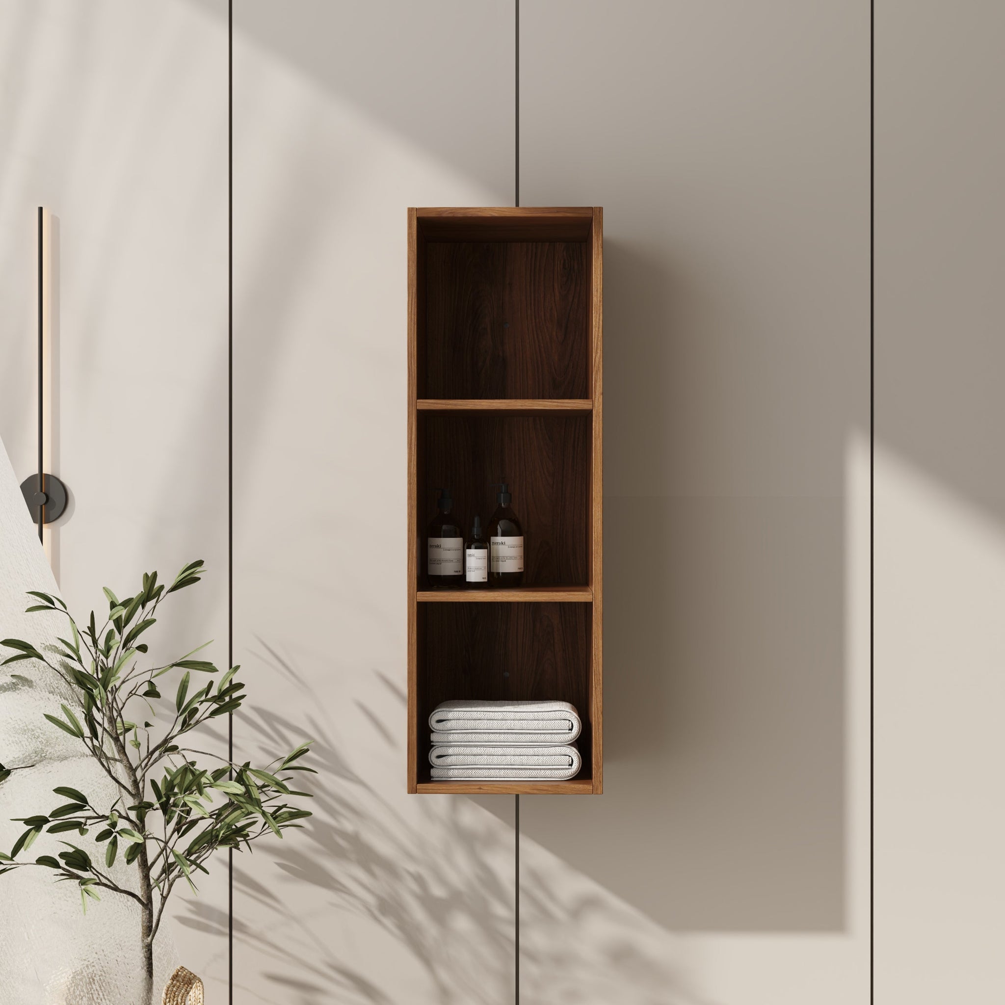 12 Inch Small Wall Mounted Storage Shelves by HouseOfZazla