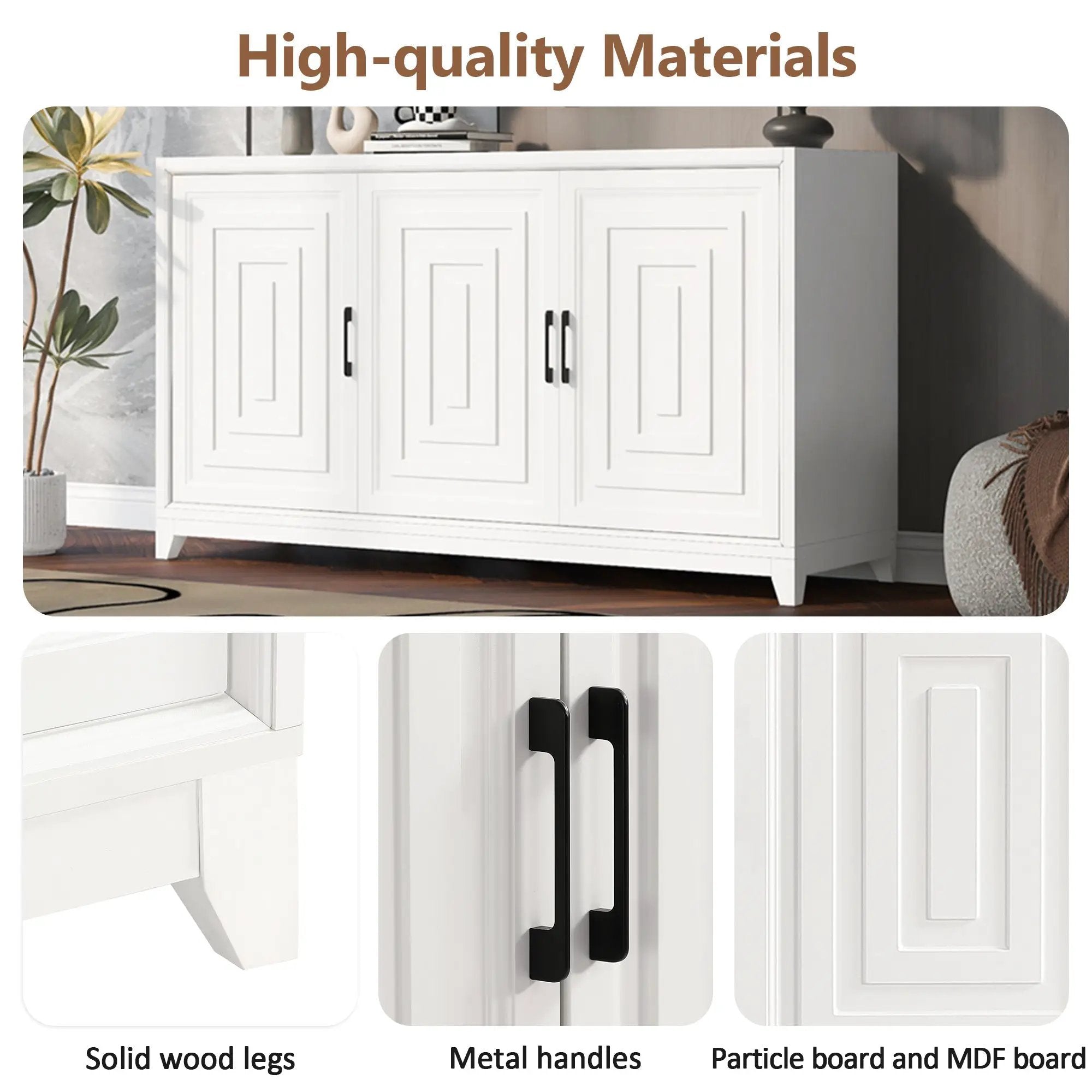 TV Stand for TVs up to 65 Inches, Modern Entertainment Center Media Console by HouseOfZazla