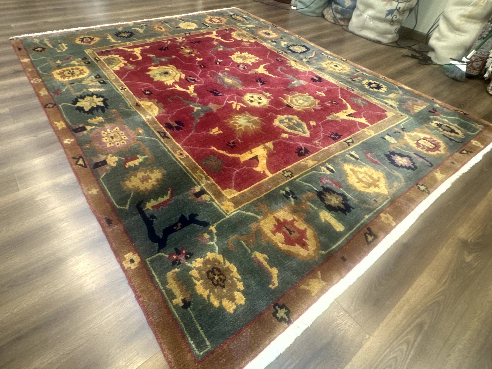 Tufenkian Rug 8x10, Tibetan Room Sized Carpet, Soft Thick Wool Pile by Jewel Rugs