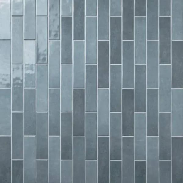 Open Box MSI Lakeview Denim 3 in. x 12 in. Glossy Ceramic Subway Wall Tile (5.5 sq. ft./Case) by Selzalot