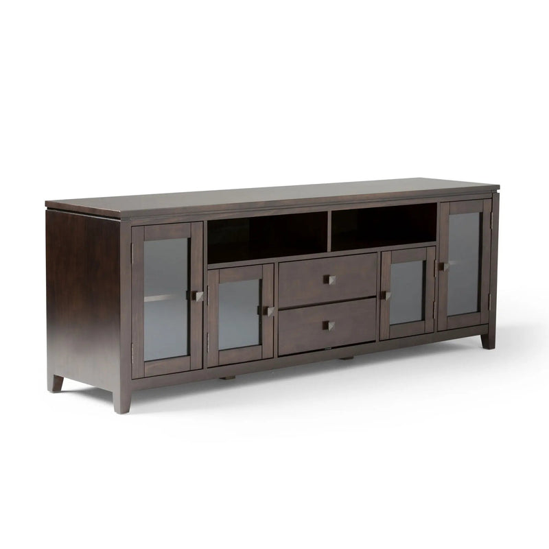 Cosmopolitan - Wide TV Media Stand - Mahogany Brown by HouseOfZazla