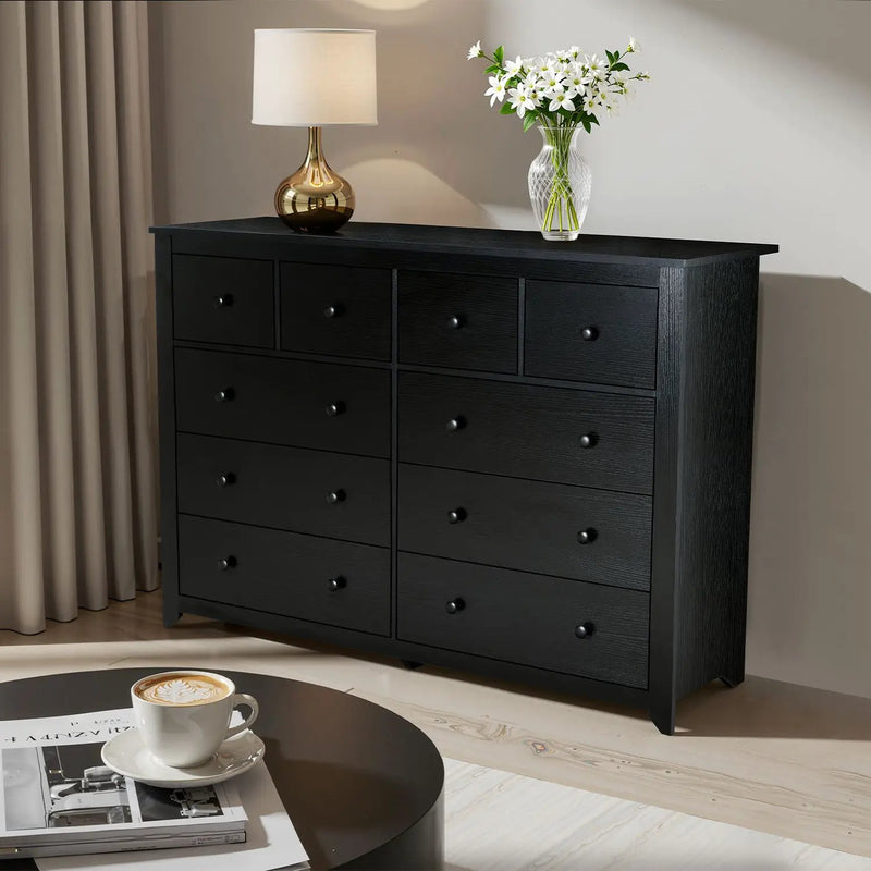 10 Drawer Dresser For Bedroom Ample Storage by HouseOfZazla