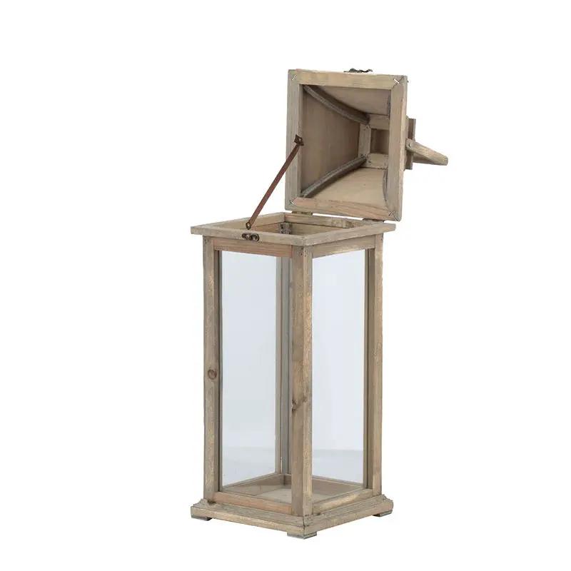 Candle Lantern Decorative, Hurricane Lantern Holder Decor For Indoor Outdoor, Home Garden Wedding - Ivory by Unique Piece Furniture
