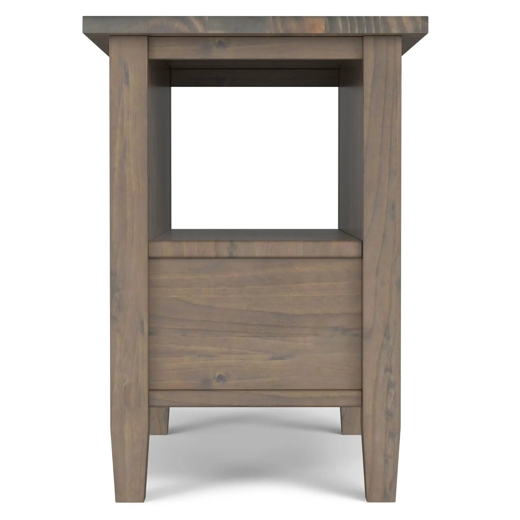 Ela - Narrow End Table - Brown by HouseOfZazla