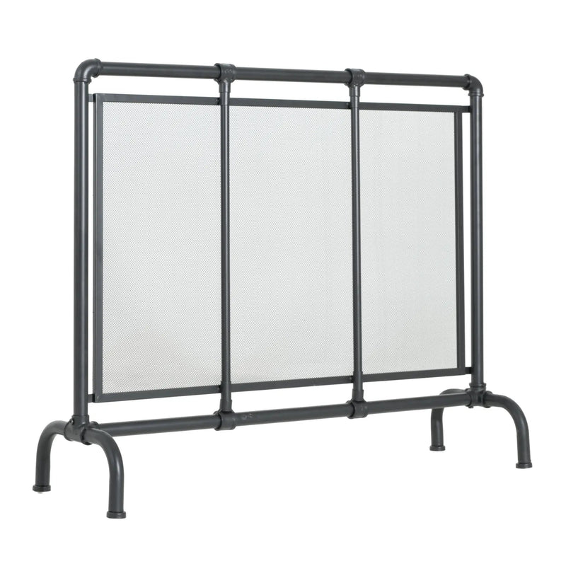 Celeste 1 Panel Iron Fireplace Screen 36" W x 29" H by HouseOfZazla