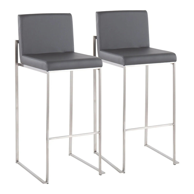 Fuji - Contemporary And Modern Elegance High Back Barstool by Unique Piece Furniture