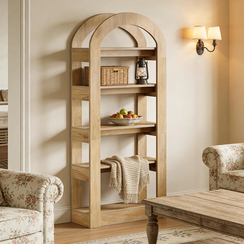 Arched Display Shelf - 5-Tier Bookshelf by HouseOfZazla