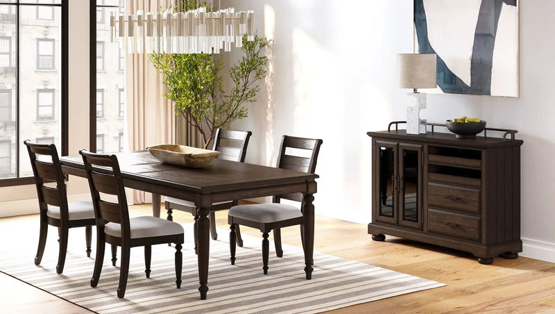 Upholstered Seat Ladderback Side Chair (Set of 2) - Coffee by Unique Piece Furniture