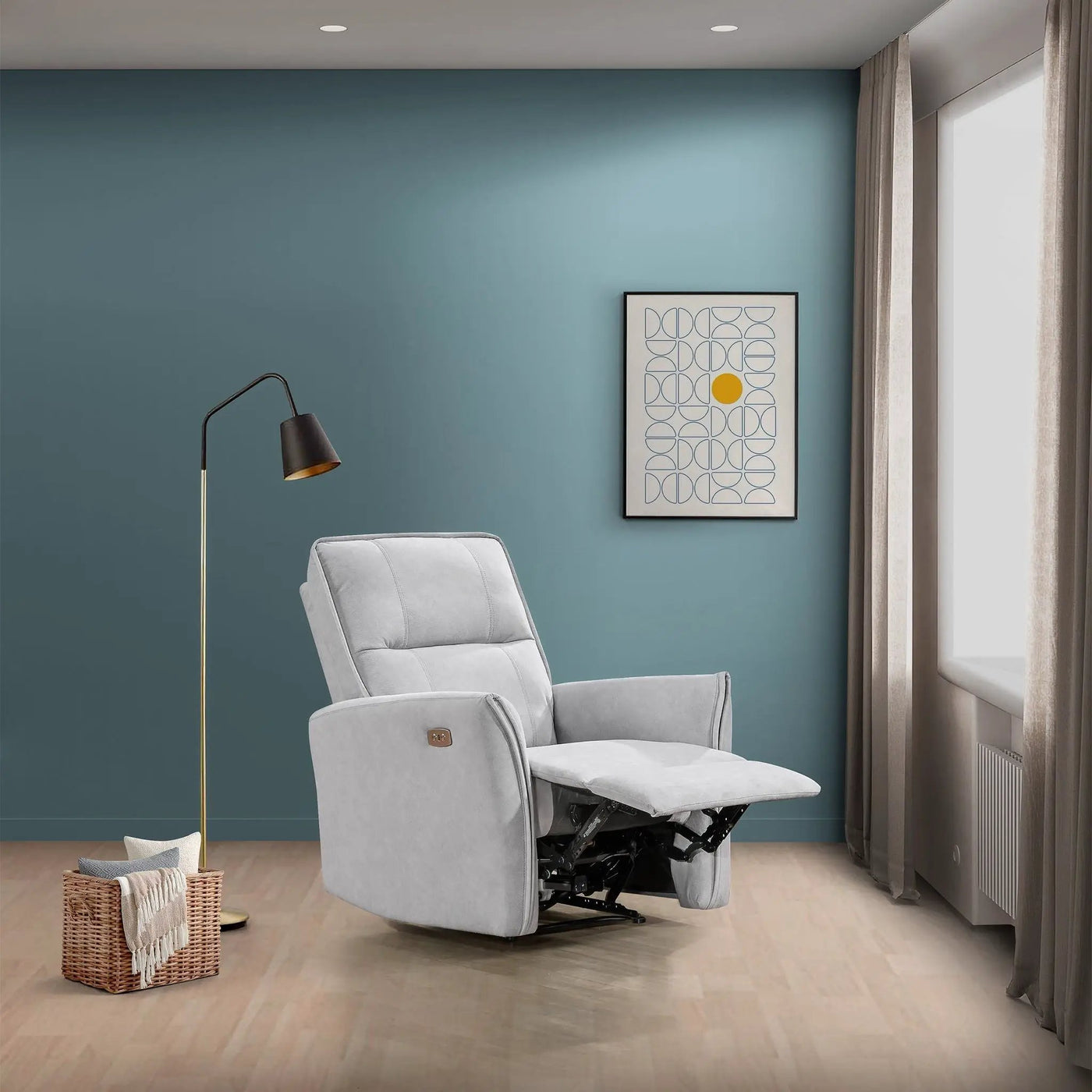 Asheville - Suede Recliner Chair by HouseOfZazla