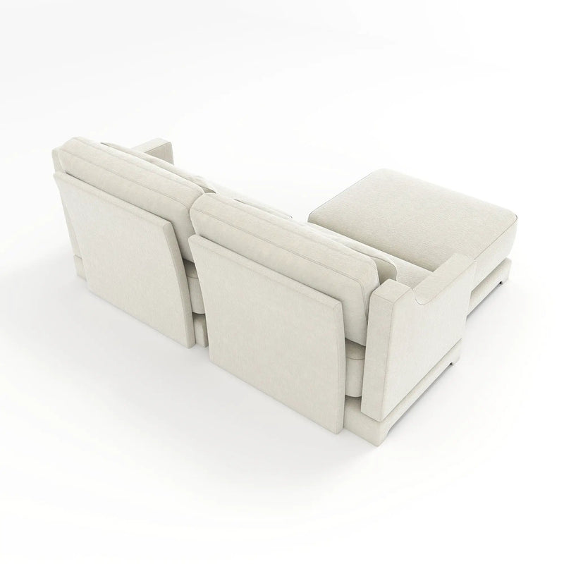 Stylish Sofa With Ottoman And Lumbar Pillows, Ergonomic Design by HouseOfZazla