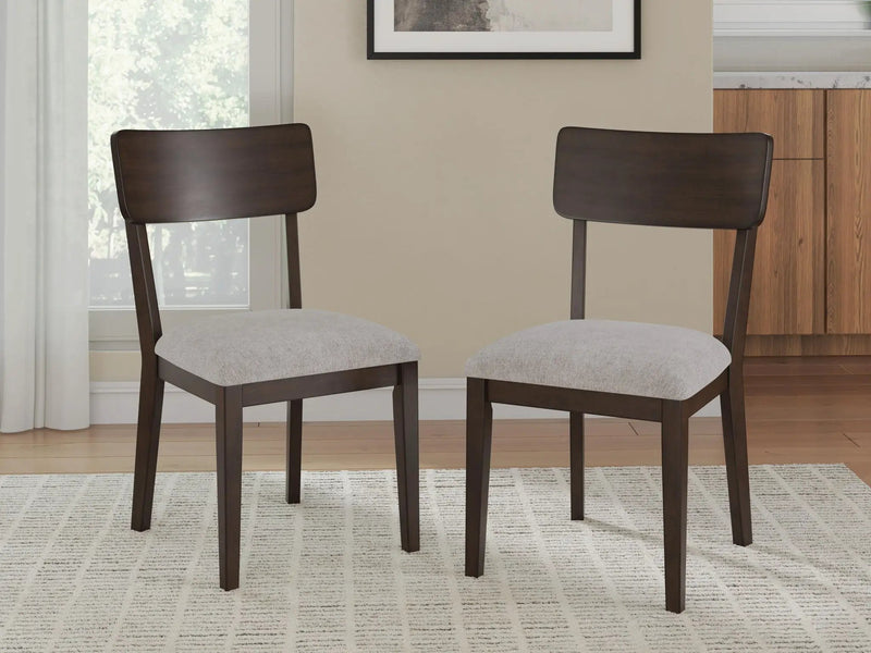 Shorbyn - Dining Upholstered Side Chair (Set of 2) - Merlot by Unique Piece Furniture