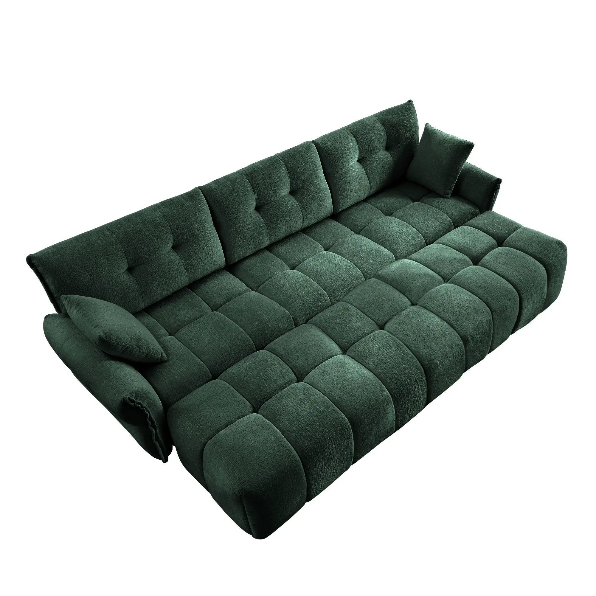 Sofa Set With Ottoman And Pillows, Textured, High Resilience Cushions by Unique Piece Furniture