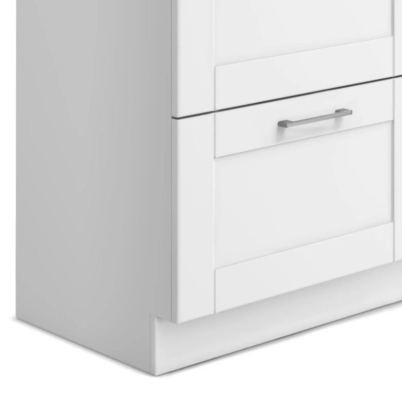 Shaker - Modern Wide Laundry Cabinet With Faucet And Sink - White by HouseOfZazla