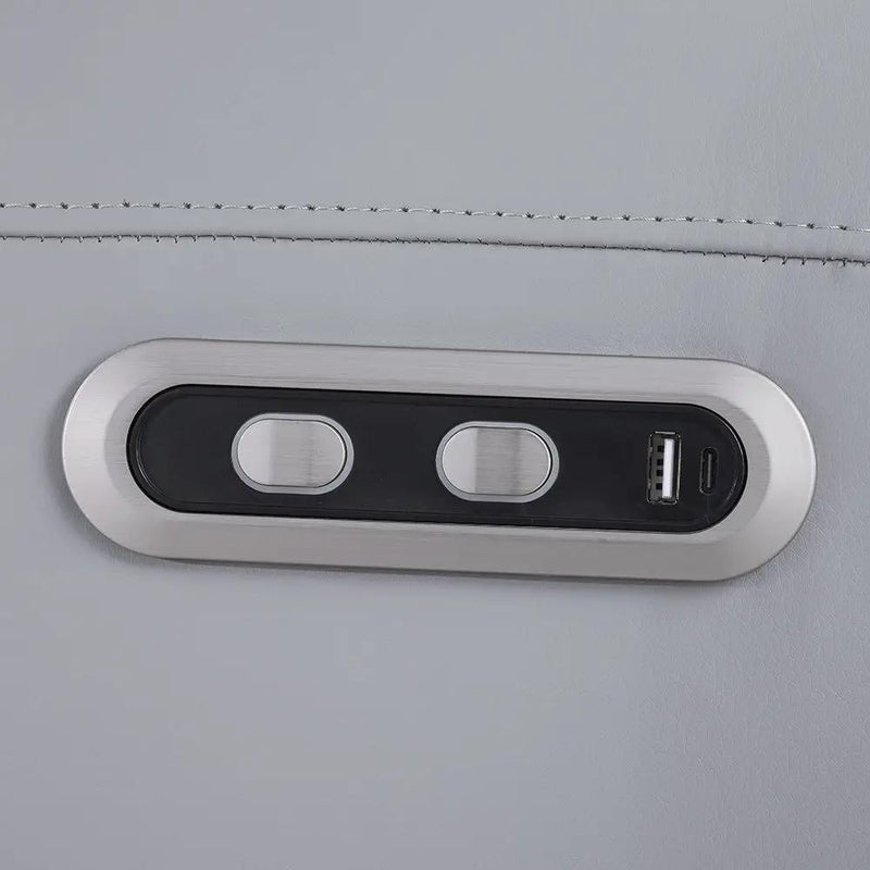 Jeromie - Power Motion Sofa With USB Port - Gray Synthetic Leather by Unique Piece Furniture