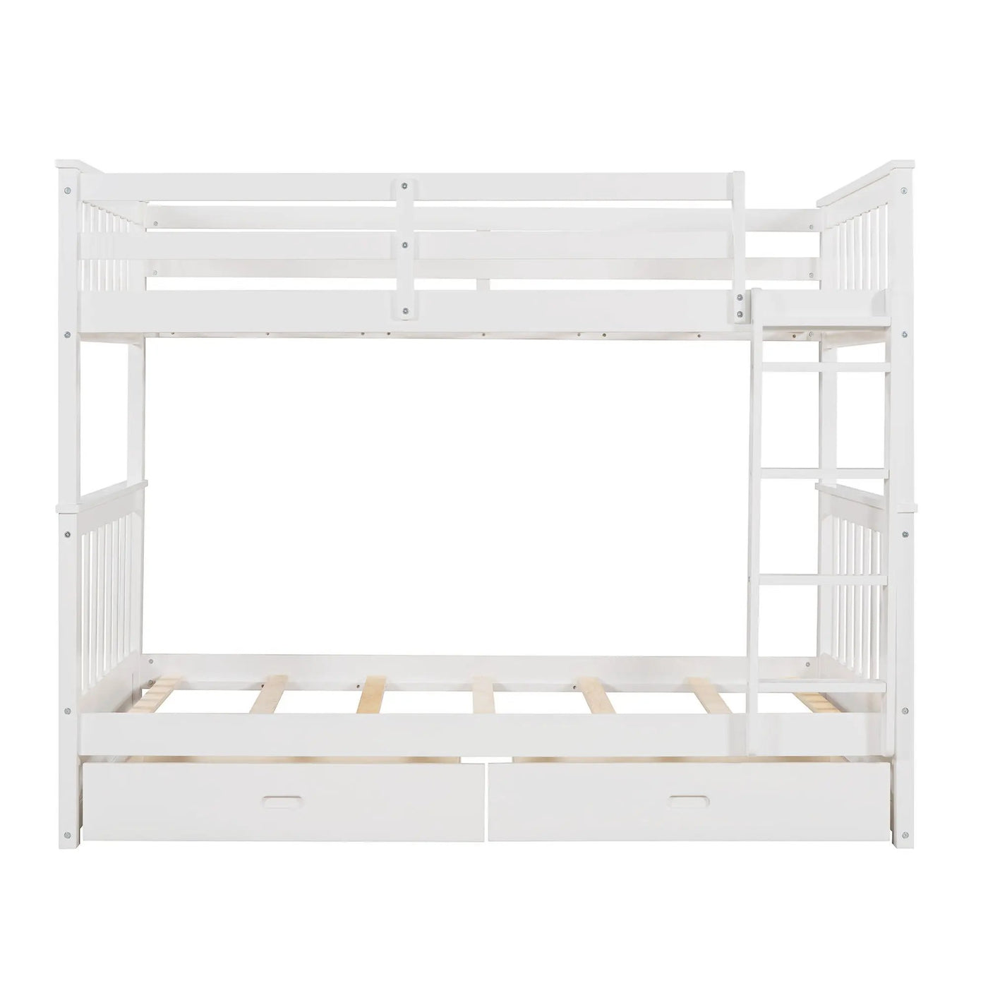 Bunk Bed With Ladders And 2 Storage Drawers by Unique Piece Furniture