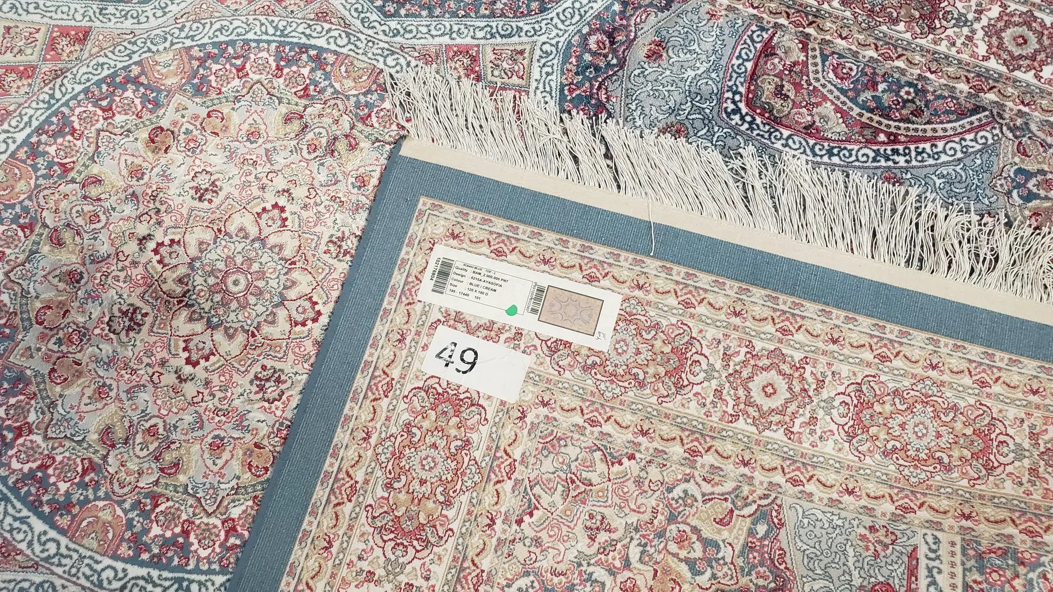 4x6 Silk Carpet, Light Blue & Beige Oriental Rug 4 x 6ft, Traditional Design Medallion All Over, Bamboo Silk, Super Fine, High Quality, Soft by Jewel Rugs