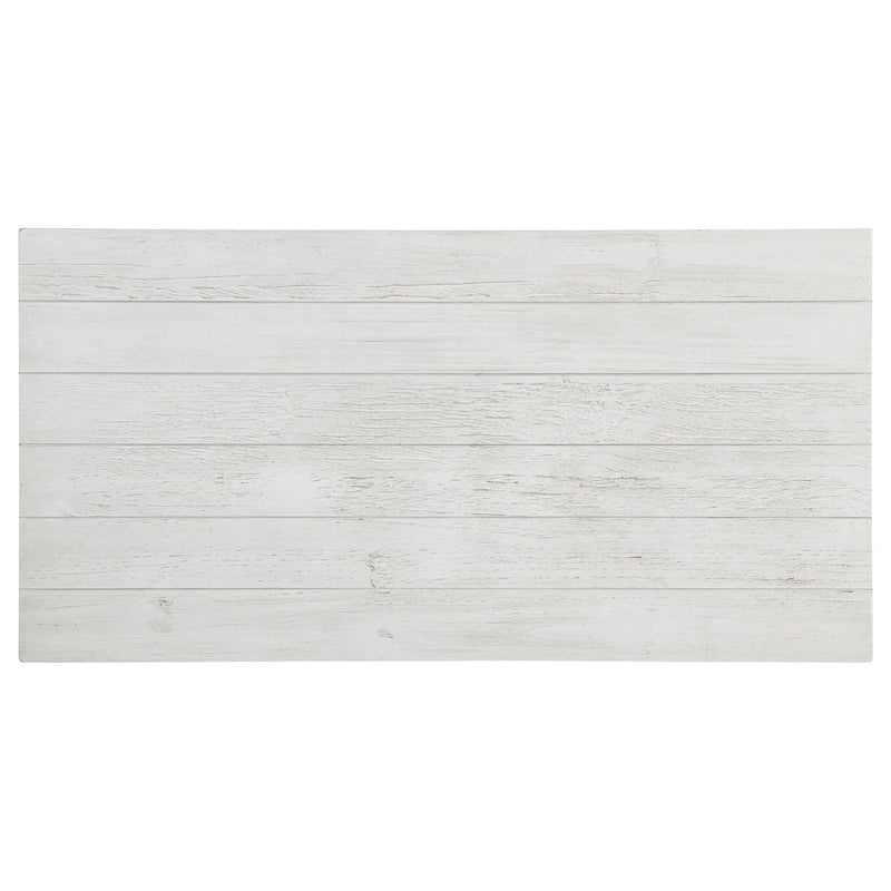Payne Wood Coffee Table with Shelf Distressed White by Unique Piece Furniture